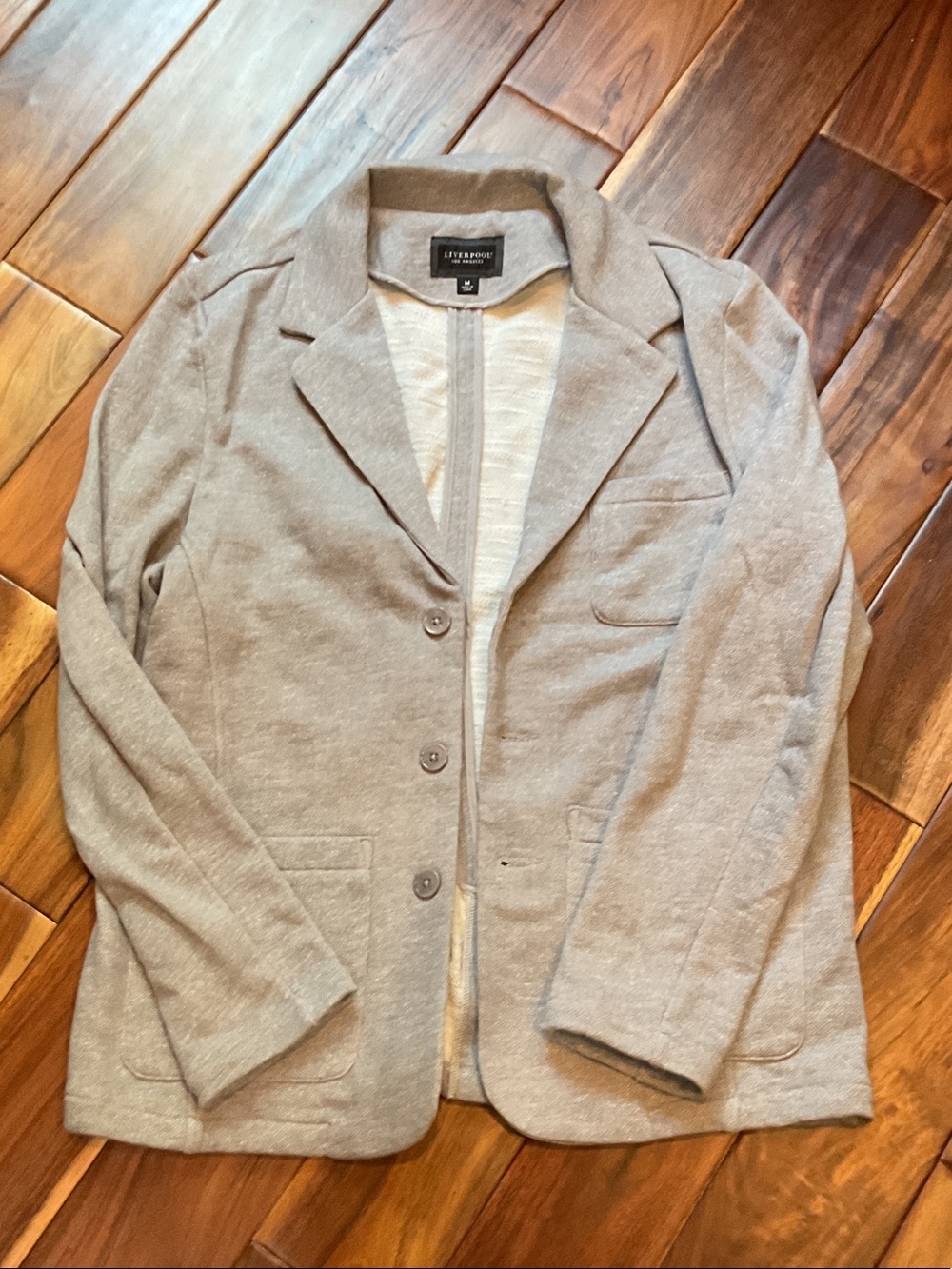Light Gray Knit Blazer by Liverpool Los Angelas